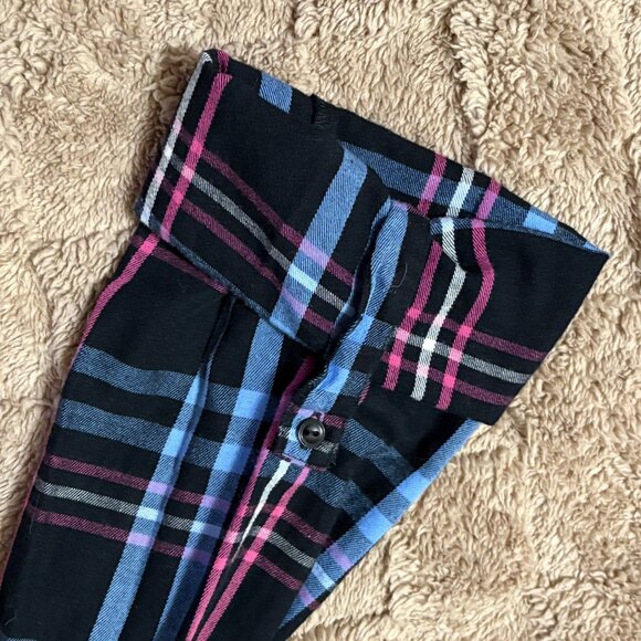 NWOT Betsey Johnson Intimates Ruffle Plaid Button-Down Flannel Sleep Shirt S - Picture 11 of 14